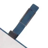 Ежедневник недатированный формат А5, с хлястиком, 112л, линия, пвх, Синий