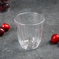 Стакан пластиковый одноразовый &laquo;Баккара&raquo;, 200 мл, прозрачный