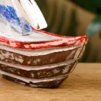 Сувенир "Кораблик" дерево 14х5х14 см