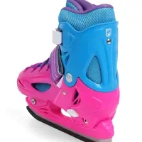 Коньки детские раздвижные BlackAqua, р. 30-33, для фитнеса, с роликовой платформой, мультиколор