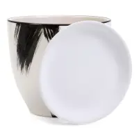 Набор горшков цветочный поддоном 4 шт 0,4 / 1 / 2,5 / 5 л керамика, Штрих