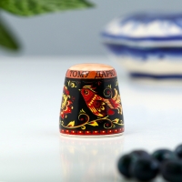 Сувенир напёрсток "Хохлома", керамика Сувенир напёрсток "Хохлома", керамика