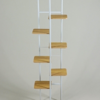 Подставка для цветов Greengo, 8 полок, 36 &times; 23 &times; 136 см, напольная, каркас металл, полки МДФ, белая