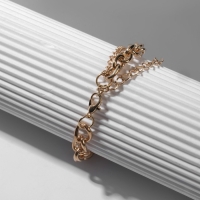 Браслет металл &laquo;Колесо&raquo; цепь, цвет чернёное золото, L=16 см