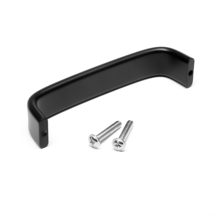 Ручка-скоба ТУНДРА РС108, м/о 96 мм, черная, 4 шт