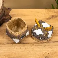 Корзинка &laquo;Бычок&raquo;, 10&times;10&times;13 см, бамбук