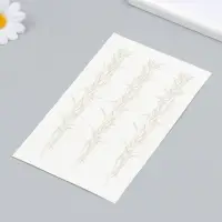 Переводная тату на тело синяя &laquo;Ветви с шипами&raquo;, 18&times;11 см