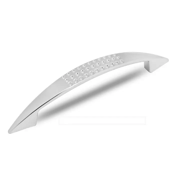 Ручка-скоба мебельная ТУНДРА LIGHT РС003AL, м/о 96 мм, цвет хром