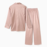 Пижама женская (рубашка, брюки) KAFTAN "Леопард", золотой, р.40-42