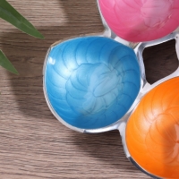 Менажница "Микс" алюминий 23х23х4 см