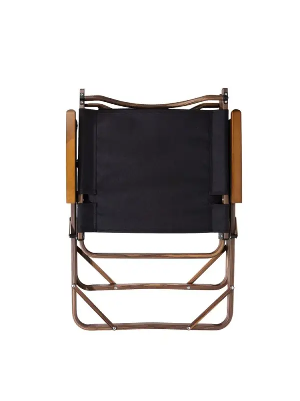 Стул MW02 складной, черный, темное дерево