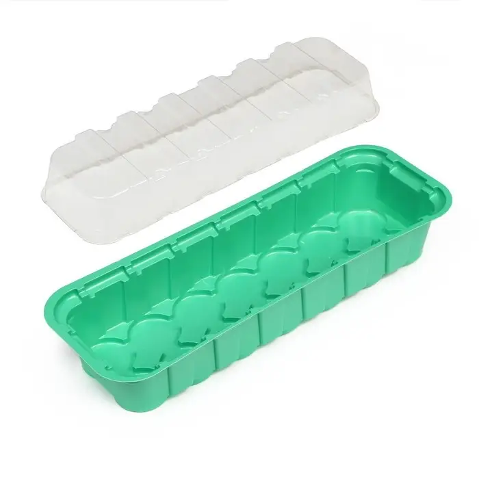 Мини-парник для рассады, 35&times;13&times;11 см, 24 ячейки под таблетки для рассады d=4 см, пластик, Greengo