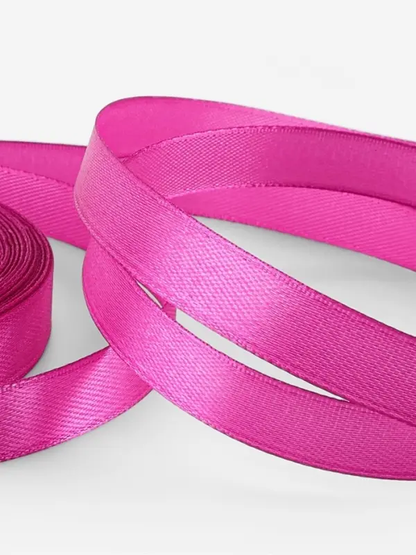 Лента атласная, 12 мм, 23&plusmn;1 м, фиалковая