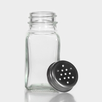 Набор для специй из стекла Доляна &laquo;Стандарт&raquo;, 2 предмета: солонка, перечница 100 мл