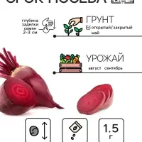 Семена Свекла столовая "Мона", 1,5 г