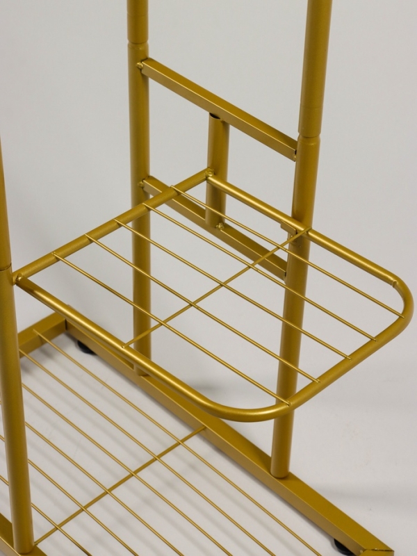 Подставка для цветов Greengo, 3 полки, 43 &times; 22 &times; 57 см, напольная, металл, цвет золотой