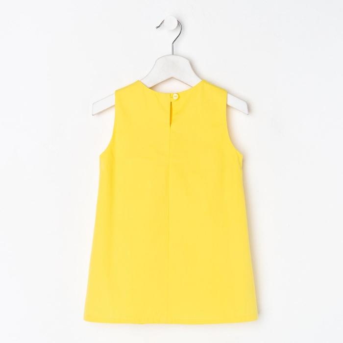 Платье детское с рюшей KAFTAN, р. 32 (110-116), желтый Платье детское с рюшей KAFTAN, р. 32 (110-116), желтый