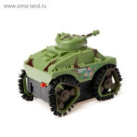 Машина-перевёртыш &laquo;Танк&raquo;, работает от батареек, цвета МИКС