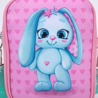 Сумка на ремешке детская для девочки &laquo;Голубой зайчик&raquo;, 15&times;5&times;21