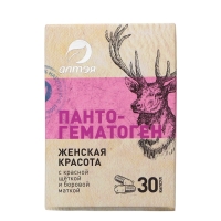 Пантогнматоген &laquo;Женская красота&raquo; с красной щёткой и боровой маткой, 30 капсул по 500 мг