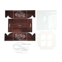 Коробка для капкейков, кондитерская упаковка, 4 ячейки &laquo;Для тебя особенный подарок&raquo;, 16 х 16 х 10 см