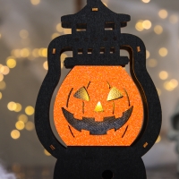 Декор с подсветкой &laquo;Фонарь с тыквой&raquo;, 3 &times; 10,5 &times; 17,5 см