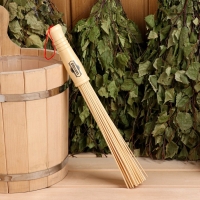 Веник массажный из бамбука для бани, 36 см, 0,2 см прут Веник массажный из бамбука для бани, 36 см, 0,2 см прут