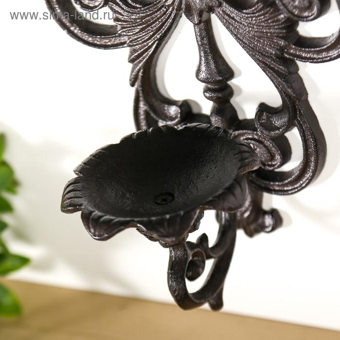 Подсвечник настенный чугун Подсвечник настенный чугун "Средневековье" 34х17,5х12 см