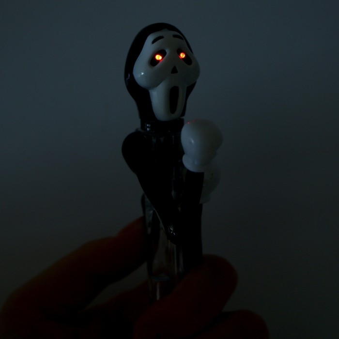 Прикол ручка &laquo;Крик&raquo;, боксёр, светятся глаза