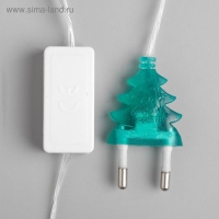 Гирлянда &laquo;Нить&raquo; 5 м с насадками &laquo;Подарки&raquo;, IP20, прозрачная нить, 20 LED, свечение мульти (RG/RB), мигание, 220 В