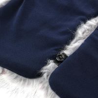 Накидка &laquo;АВТОНЯША&raquo; для детского автокресла, Кошечка, светло-серая