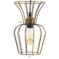 Светильник BayerLux "Фрейя" 3хЕ27 40Вт золото 16х50х23-123см