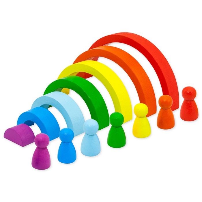 Пирамидка &laquo;Ступеньки. Радуга&raquo;
