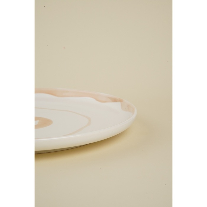 Тарелка фарфоровая обеденная SL Home &laquo;Гато&raquo;, d=28 см, цвет белый