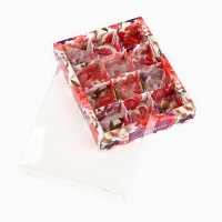 Коробка под 12 конфет с ячейками &laquo;Для тебя&raquo;, 14.5 х 18.5 х 3 см