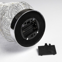 Светодиодная фигура &laquo;Ёлка плетёная&raquo; 11 &times; 46 &times; 11 см, металл, батарейки АААх3 (не в комплекте), свечение белое