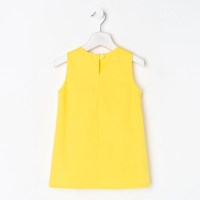 Платье детское с рюшей KAFTAN, р. 32 (110-116), желтый Платье детское с рюшей KAFTAN, р. 32 (110-116), желтый