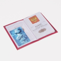 Обложка для паспорта, цвет розовый