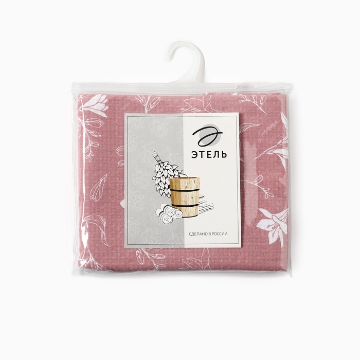 Полотенце Полотенце "Лилия" 80х150 см, 100% хлопок, ваф.полотно, 160гр/м2