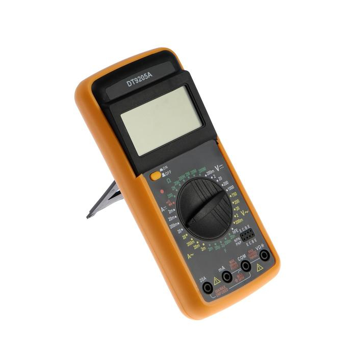 Мультиметр ТУНДРА DT-9205А, ACV/DCV, ACA/DCA, 200-200M&Omega;, 20nF-200mF, прозвон