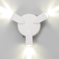 Светильник "Деко" 3хLED 3Вт 4000К IP66 белый 16х4,3х16 см Светильник "Деко" 3хLED 3Вт 4000К IP66 белый 16х4,3х16 см