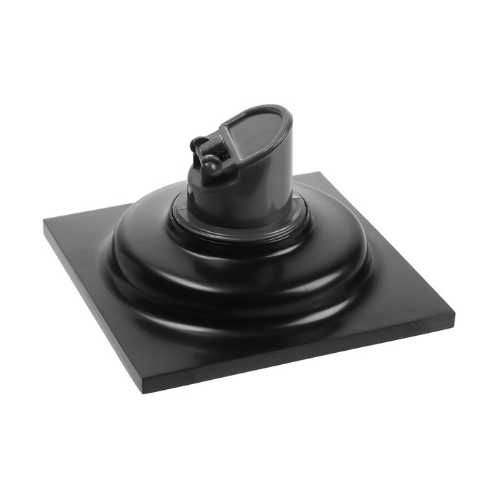 Трап ZEIN engr, 100х100 мм, вертикальный, d=40/50 мм, нержавеющая сталь, черный