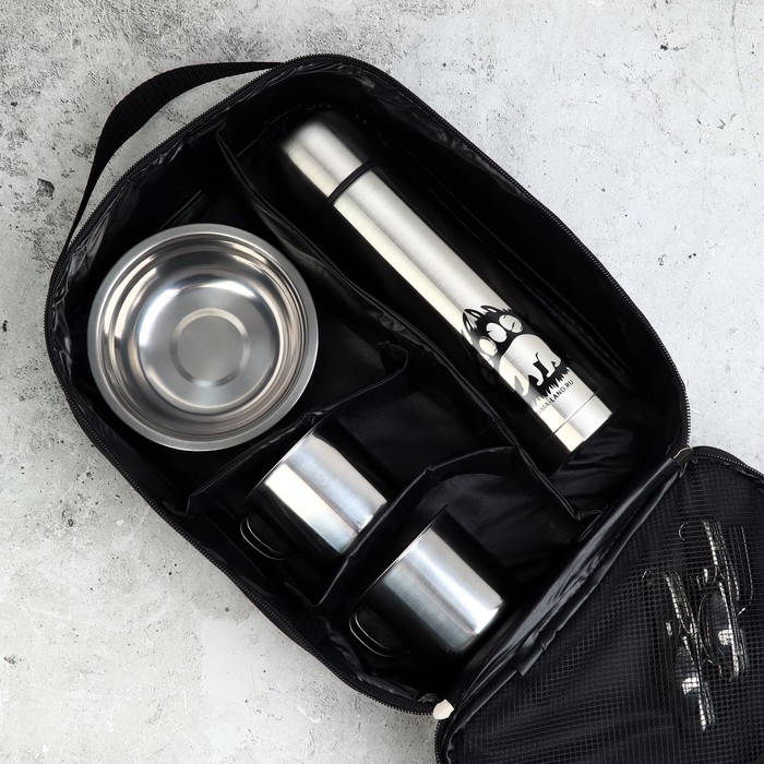 Набор посуды для пикника «Хозяин леса», 7 предметов Набор посуды для пикника «Хозяин леса», 7 предметов