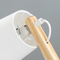 Настольная лампа "Бенд" Е14 40Вт белый 22х14х42см RISALUX Настольная лампа "Бенд" Е14 40Вт белый 22х14х42см RISALUX