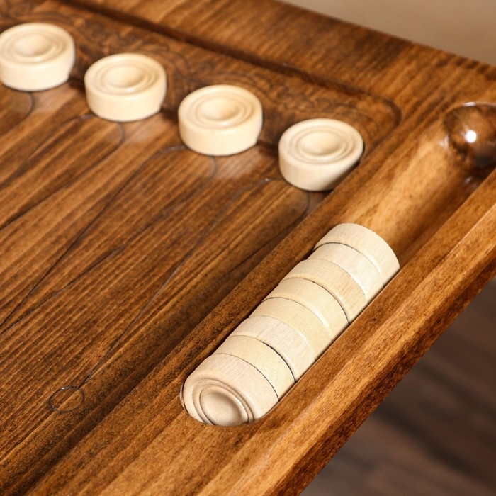 Стол ломберный раскладной Стол ломберный раскладной "Шахматы и нарды", массив ореха, 70х60х30 см, Армения