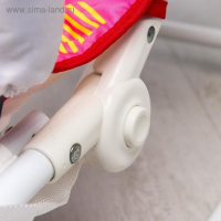 Шезлонг-качалка для новорождённых &laquo;Цветы&raquo;, игровая дуга, съёмные игрушки МИКС