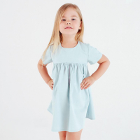 Платье детское с карманом KAFTAN, р. 32 (110-116), мятный Платье детское с карманом KAFTAN, р. 32 (110-116), мятный