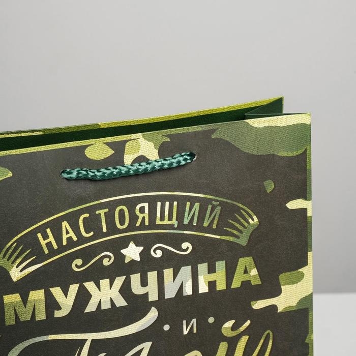 Пакет подарочный ламинированный вертикальный, упаковка, &laquo;Герой!&raquo;, ML 23 х 27 х 11,5 см