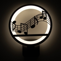 Бра 2497/1 LED 15Вт 4000К черный 24х24х30 см