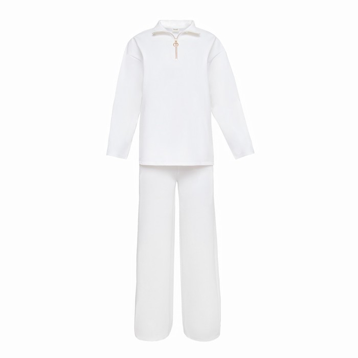 Костюм (джемпер, брюки) MINAKU: Casual Collection цвет экрю, размер 48